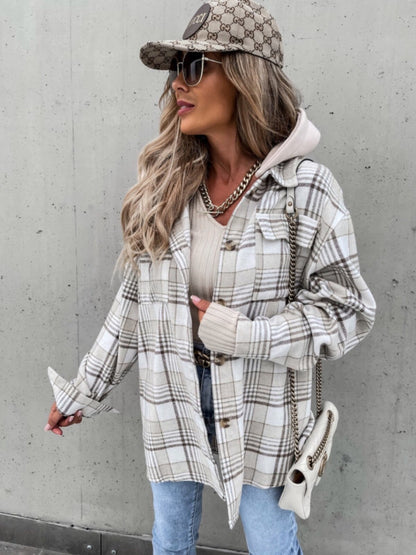 Marina | Chaqueta con Capucha - Camello