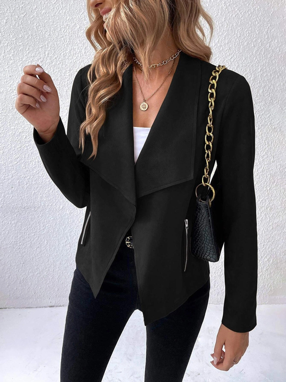 Alejandra | Chaqueta Cuello Estructurado - Caramelo