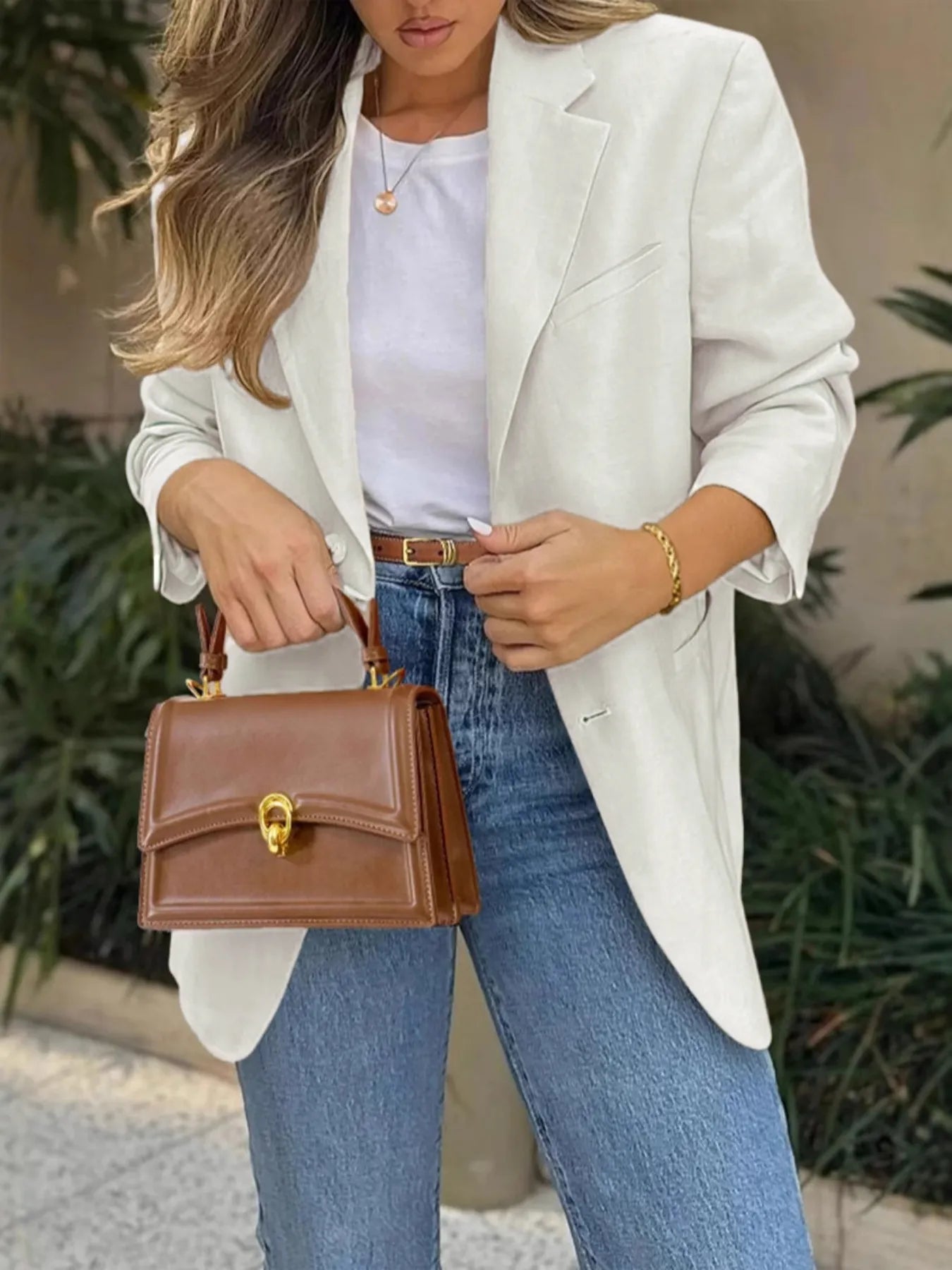 Heidi | Blazer con Bolsillos Cuello Solapa