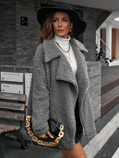 Mirta | Chaqueta Polar Zip - Gris