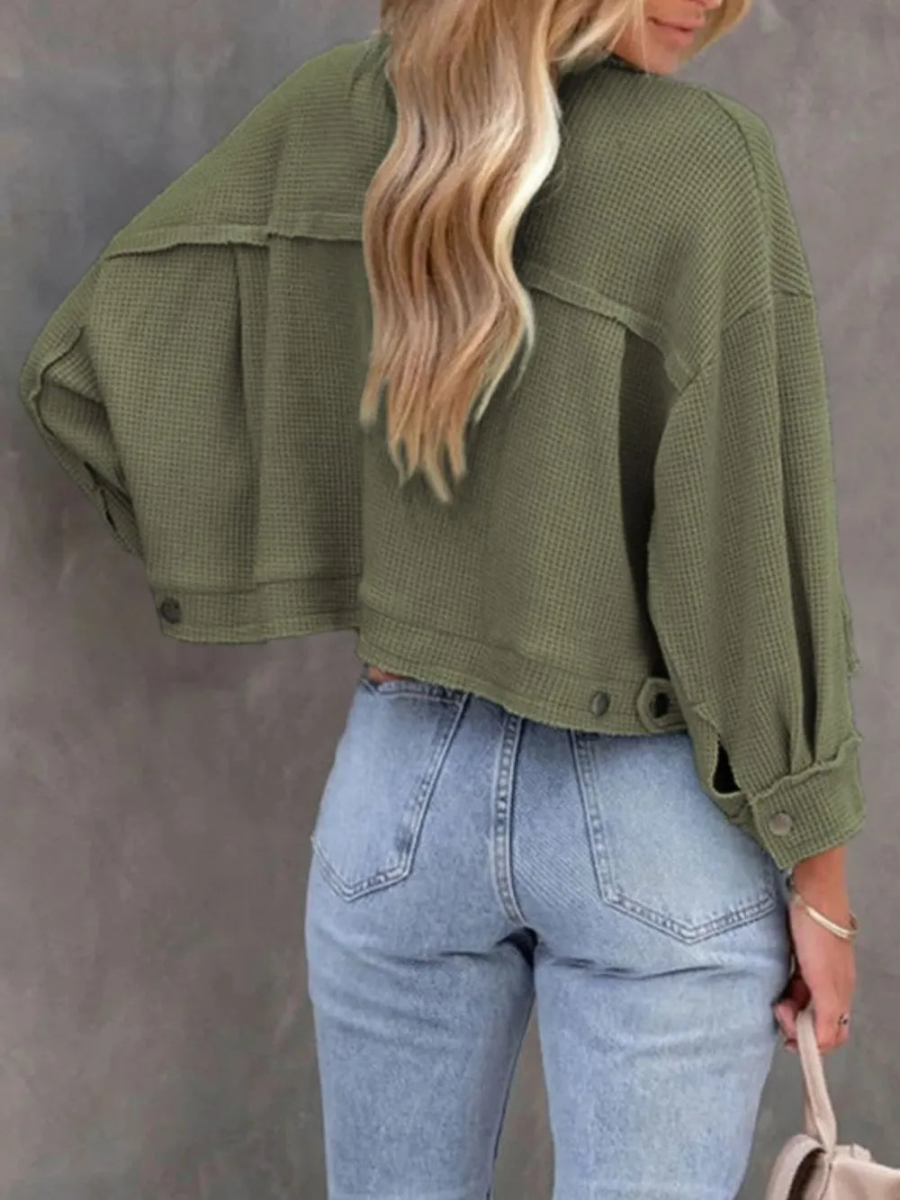 Carmen | Chaqueta Botonera Chic - Moss