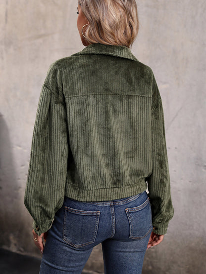 Luciana | Chaqueta con Bolsillos - Moss