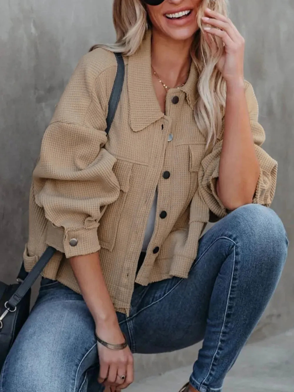 Carmen | Chaqueta Botonera Chic - Moss