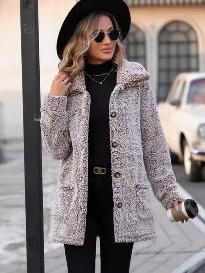 Mia | Chaqueta con Bolsillos - Taupe
