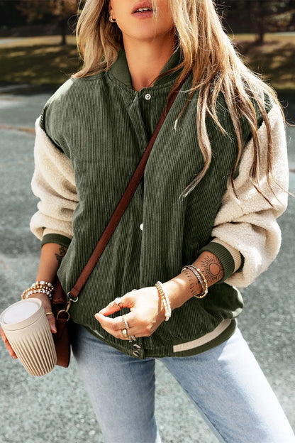 Cristina | Chaqueta Cuello Estructurado - Moss