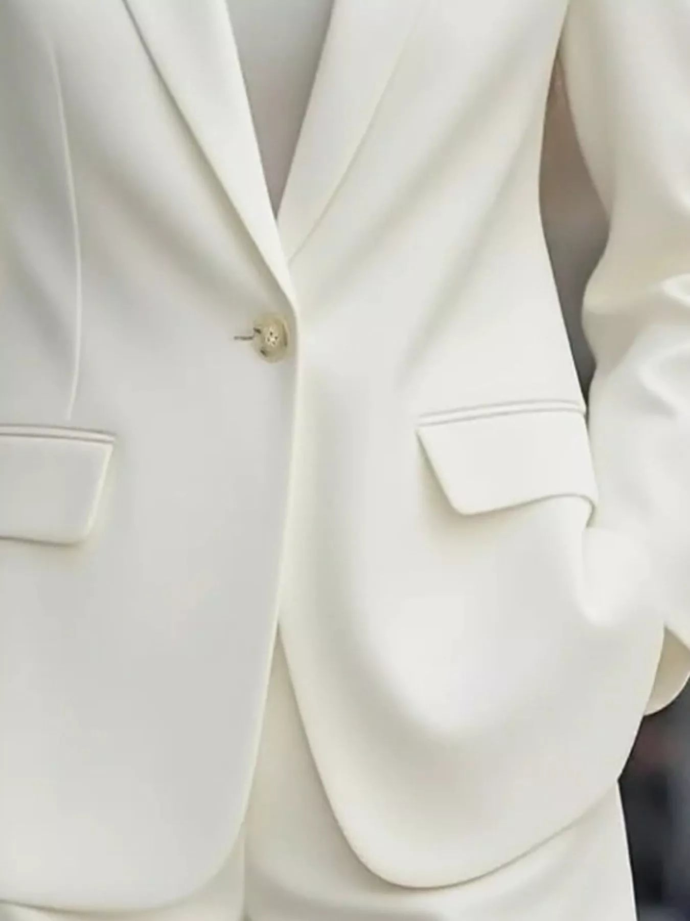 Débora | Blazer Cuello Solapa Un Botón Elegante