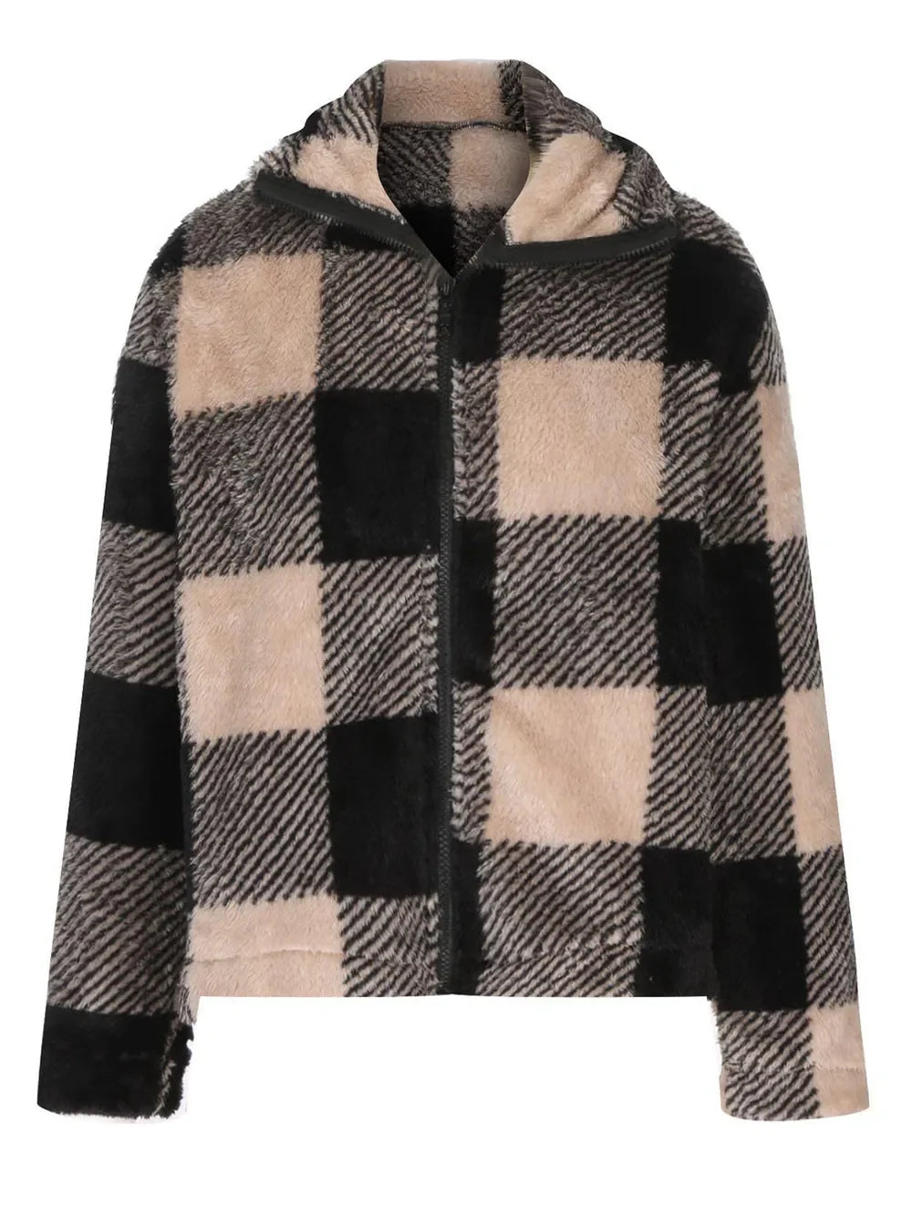 Cecilia | Chaqueta Tartán Elegante - Negro