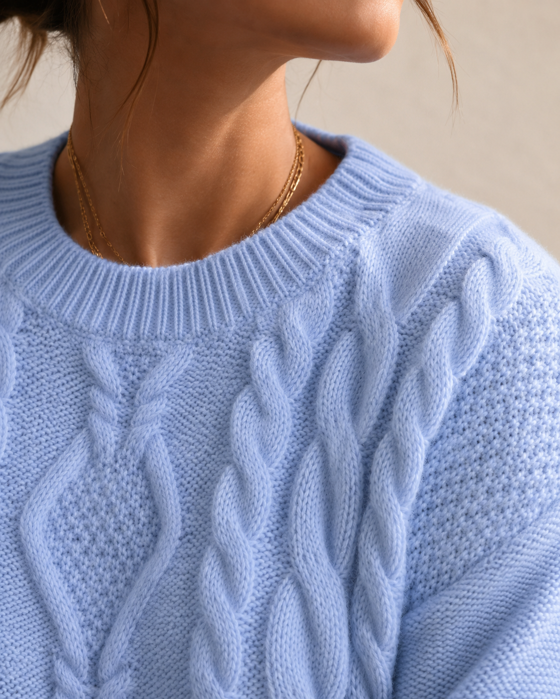 SkyBlue | Suéter Trenzado