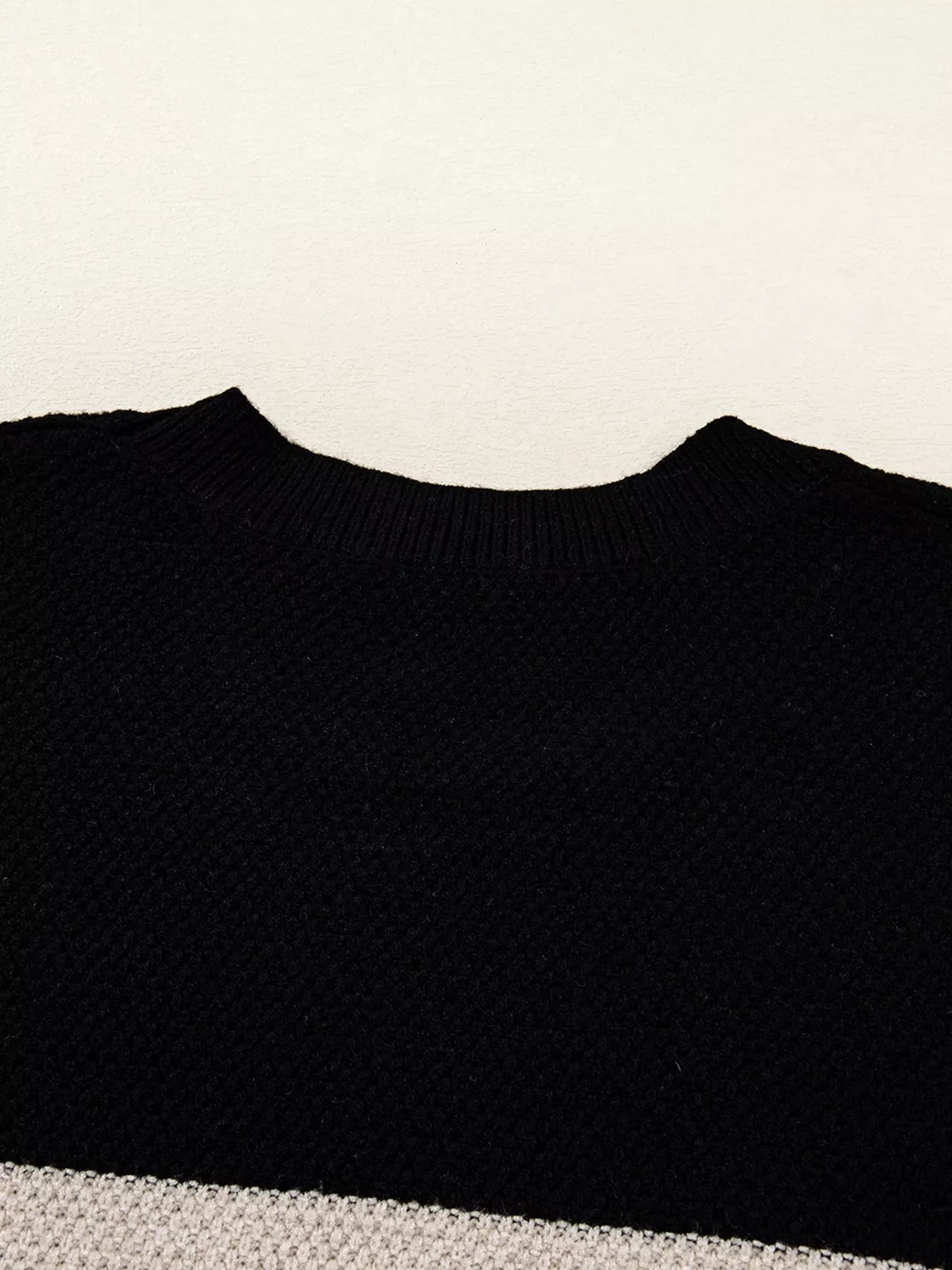 Aminta | Suéter Bicolor Tejido Rayas Detail Casual