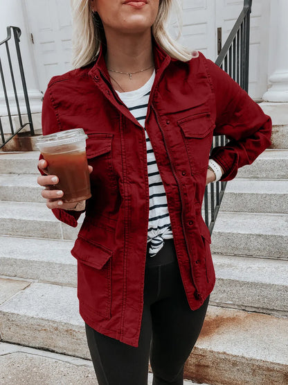 Simona | Chaqueta Polar Zip - Óxido