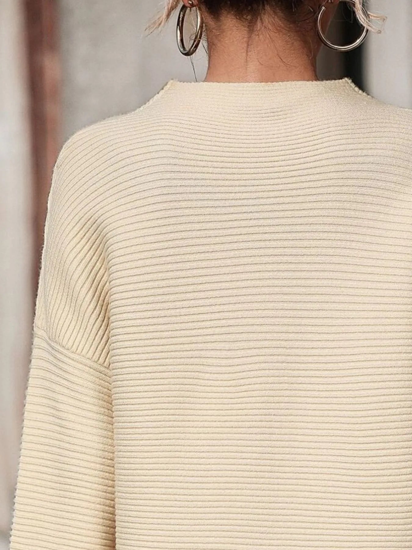 Belen | Suéter Cuello Cisne Hombros Caídos