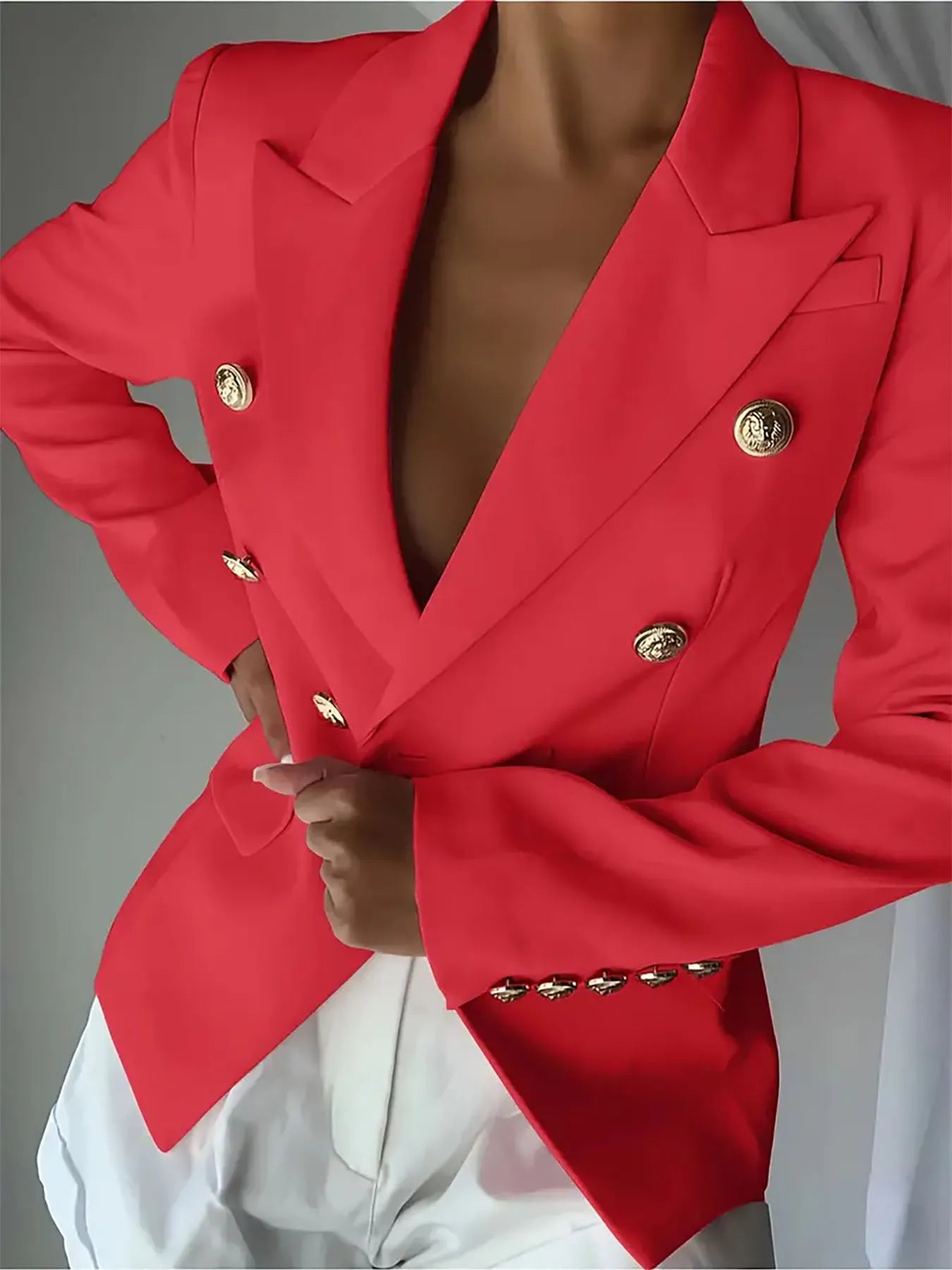 Melissa | Blazer Cuello Solapa con Botones
