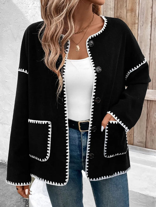 Magdalena | Chaqueta con Bolsillos - Negro