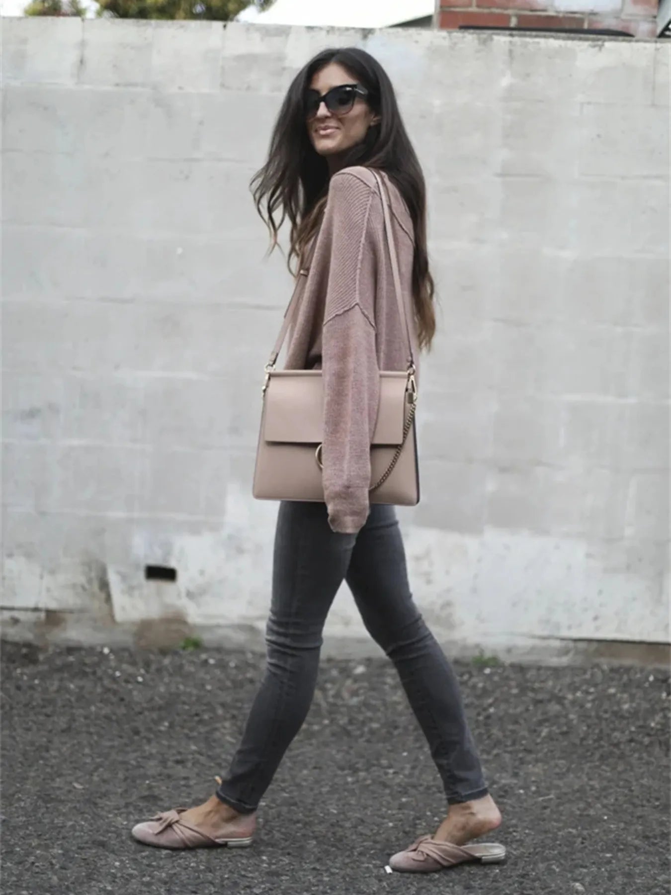 Dariana | Suéter Acanalado Relaxed Fit Manga Larga