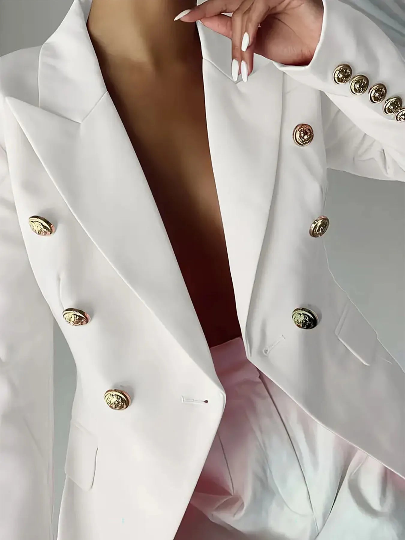 Melissa | Blazer Cuello Solapa con Botones