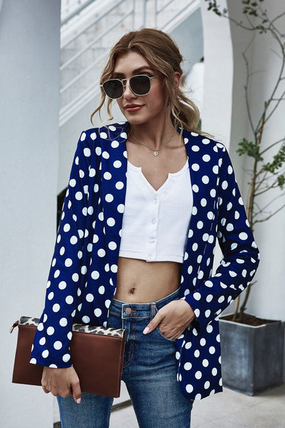 Hilda | Blazer Manga Larga con Lunares