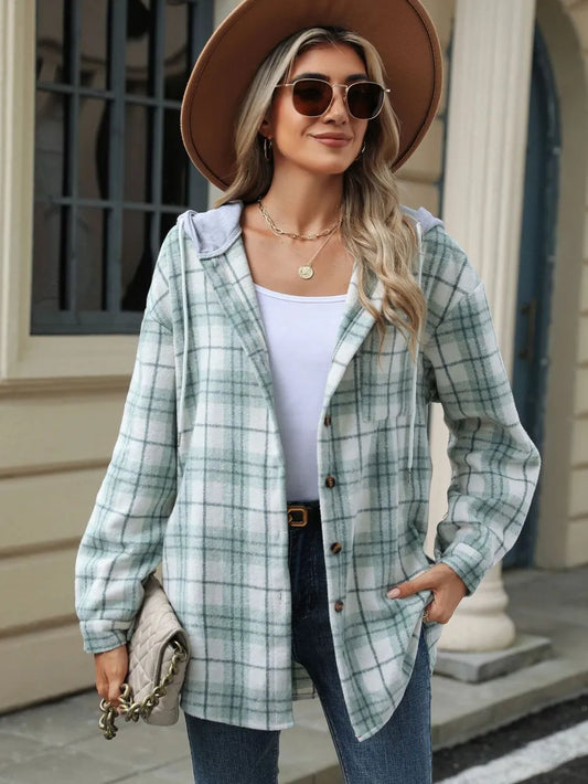 Diana | Chaqueta con Capucha - Verde Claro