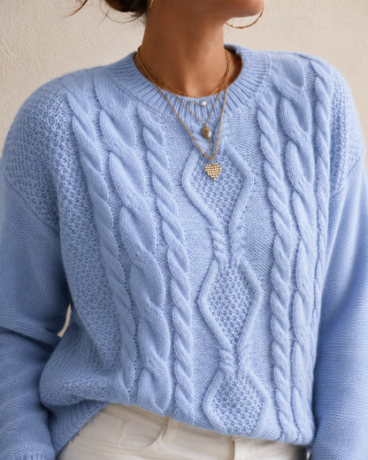SkyBlue | Suéter Trenzado