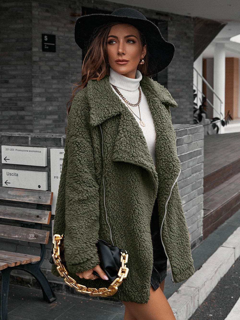 Mirta | Chaqueta Polar Zip - Verde