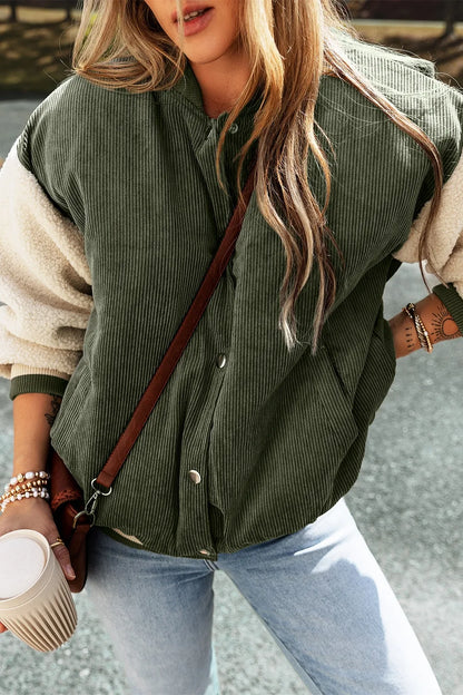 Cristina | Chaqueta Cuello Estructurado - Moss