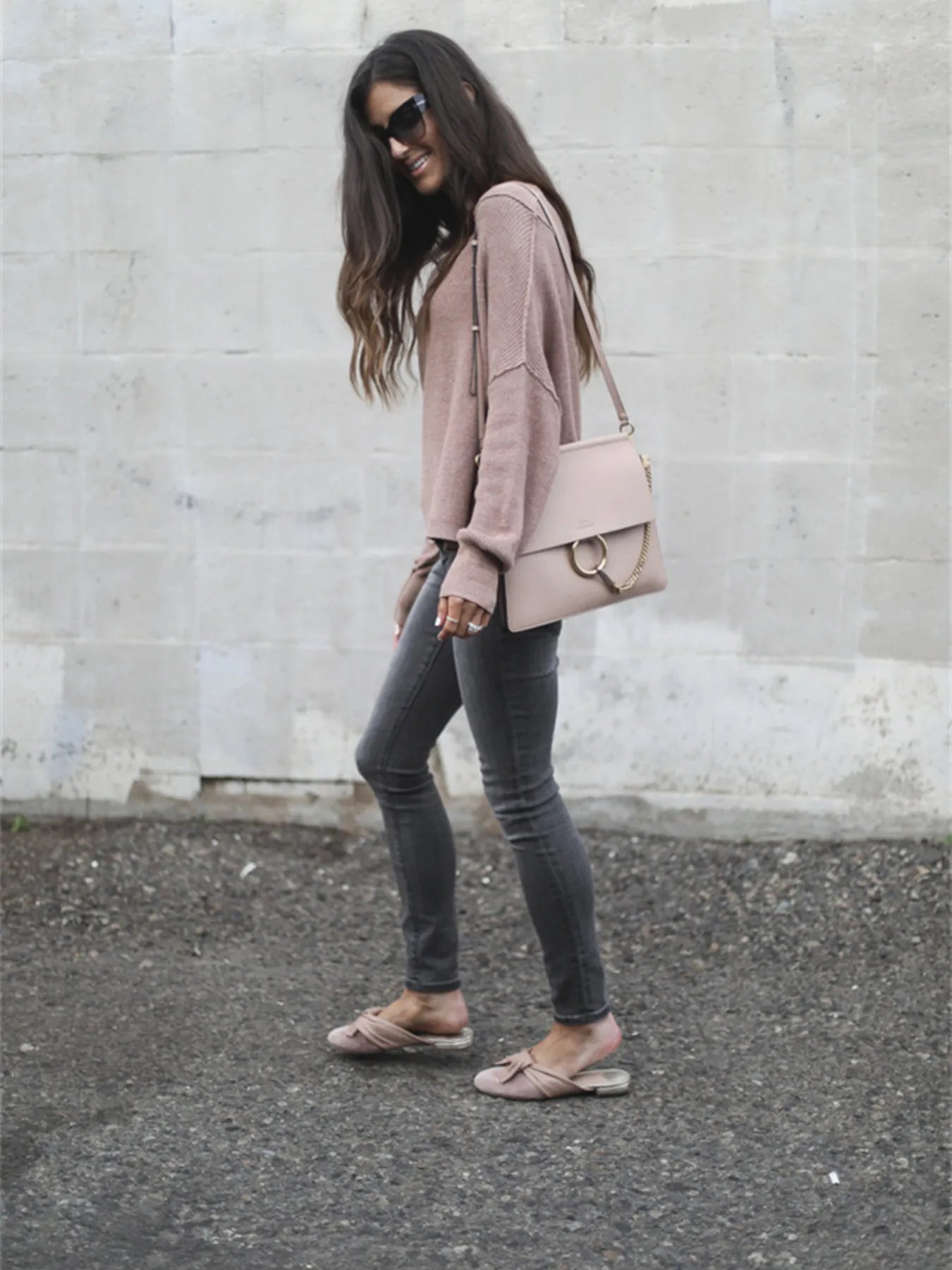 Dariana | Suéter Acanalado Relaxed Fit Manga Larga