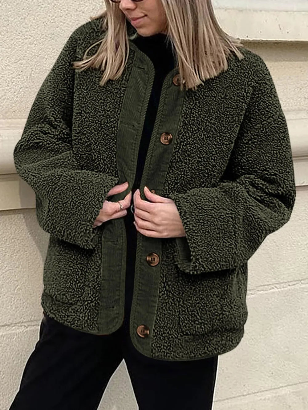Regina | Chaqueta Sherpa Suave - Crema