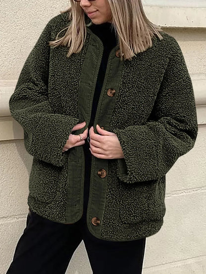 Regina | Chaqueta Sherpa Suave - Crema