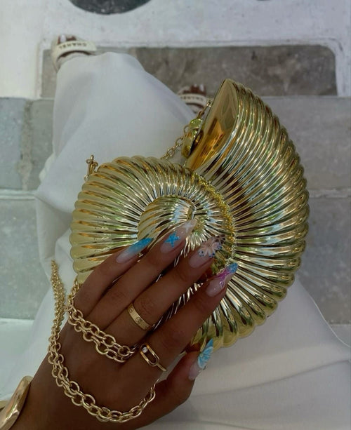 KAIA - SHELL CASE CLUTCH BAG | Bolso Premium
