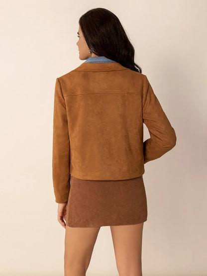 Esperanza | Chaqueta Cuello Estructurado - Caramelo