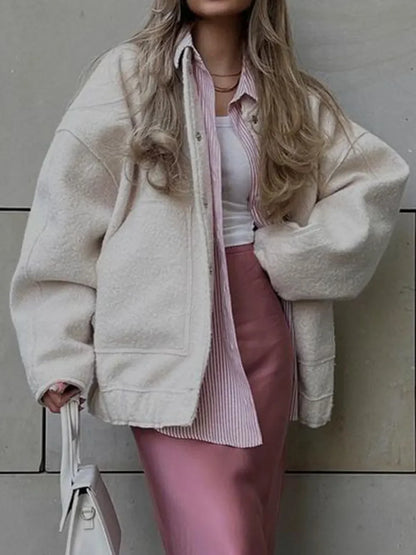 Delfina | Chaqueta Broche Moderno - Blanco