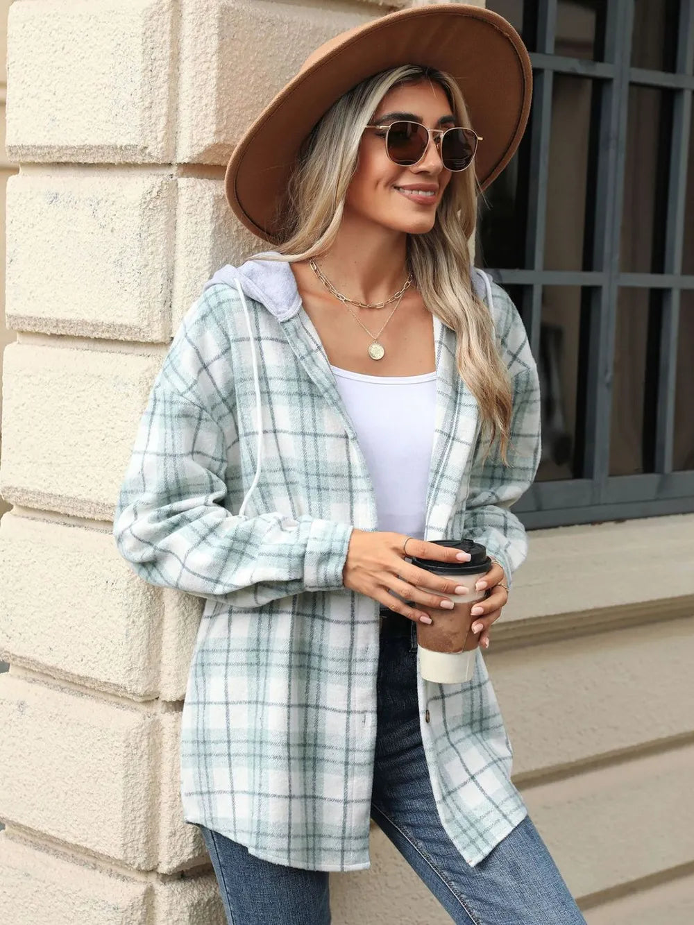 Diana | Chaqueta con Capucha - Verde Claro