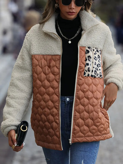 Valentina | Chaqueta Print Animal - Caramelo