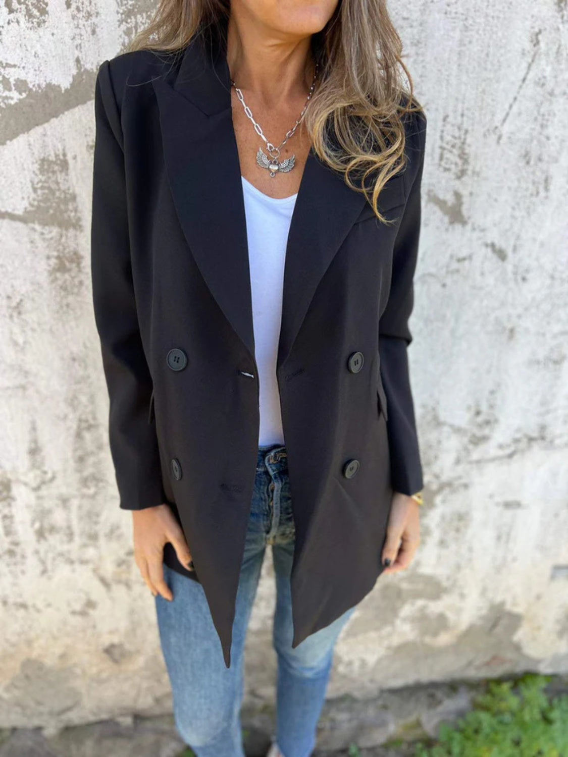 Anabel | Blazer Cuello Estructurado Manga Larga