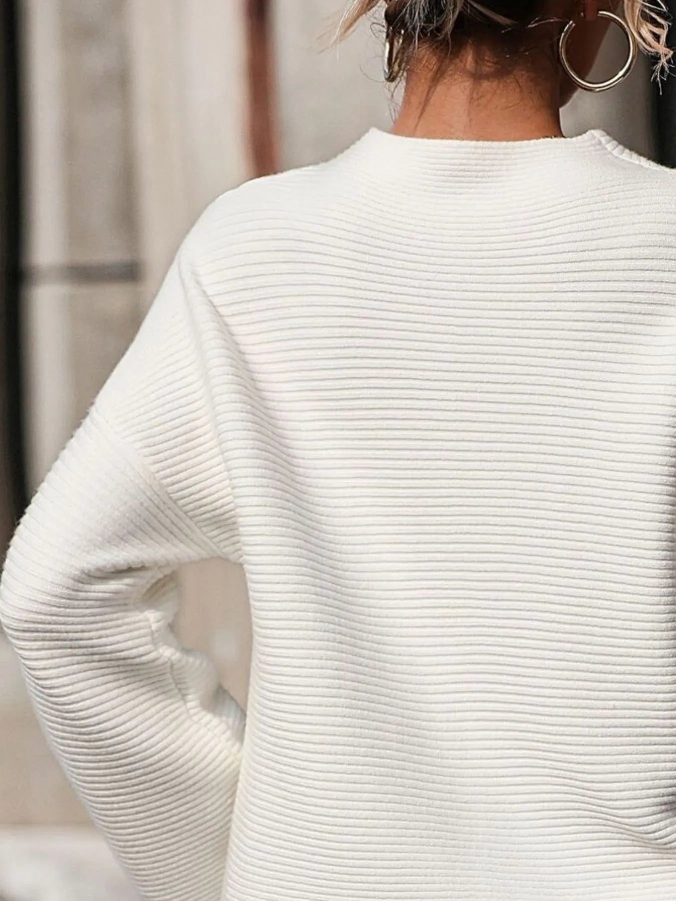 Belen | Suéter Cuello Cisne Hombros Caídos