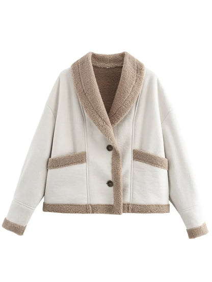 Consuelo | Chaqueta Cuello Estructurado - Ocre
