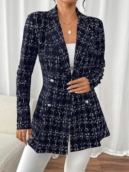 Katia | Blazer Tweed Doble Botonadura