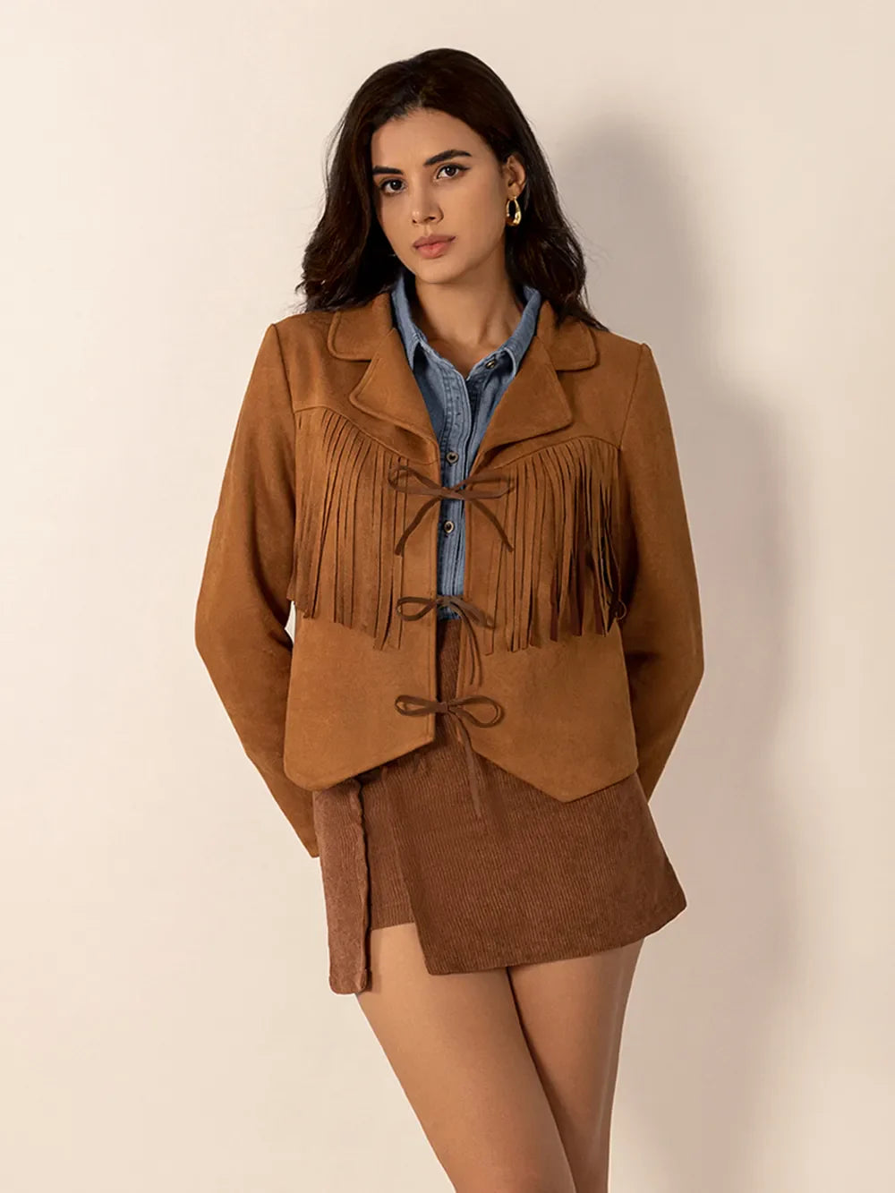 Esperanza | Chaqueta Cuello Estructurado - Caramelo