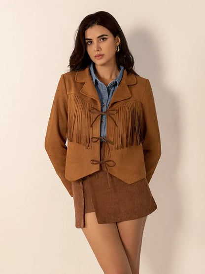 Esperanza | Chaqueta Cuello Estructurado - Caramelo