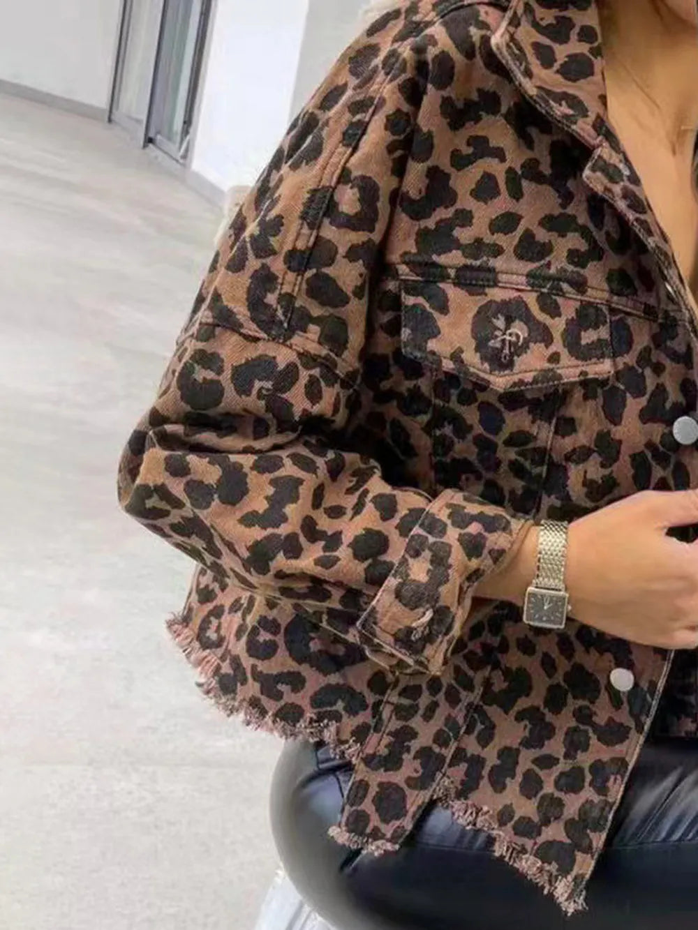 Alicia | Chaqueta Print Animal - Leopardo