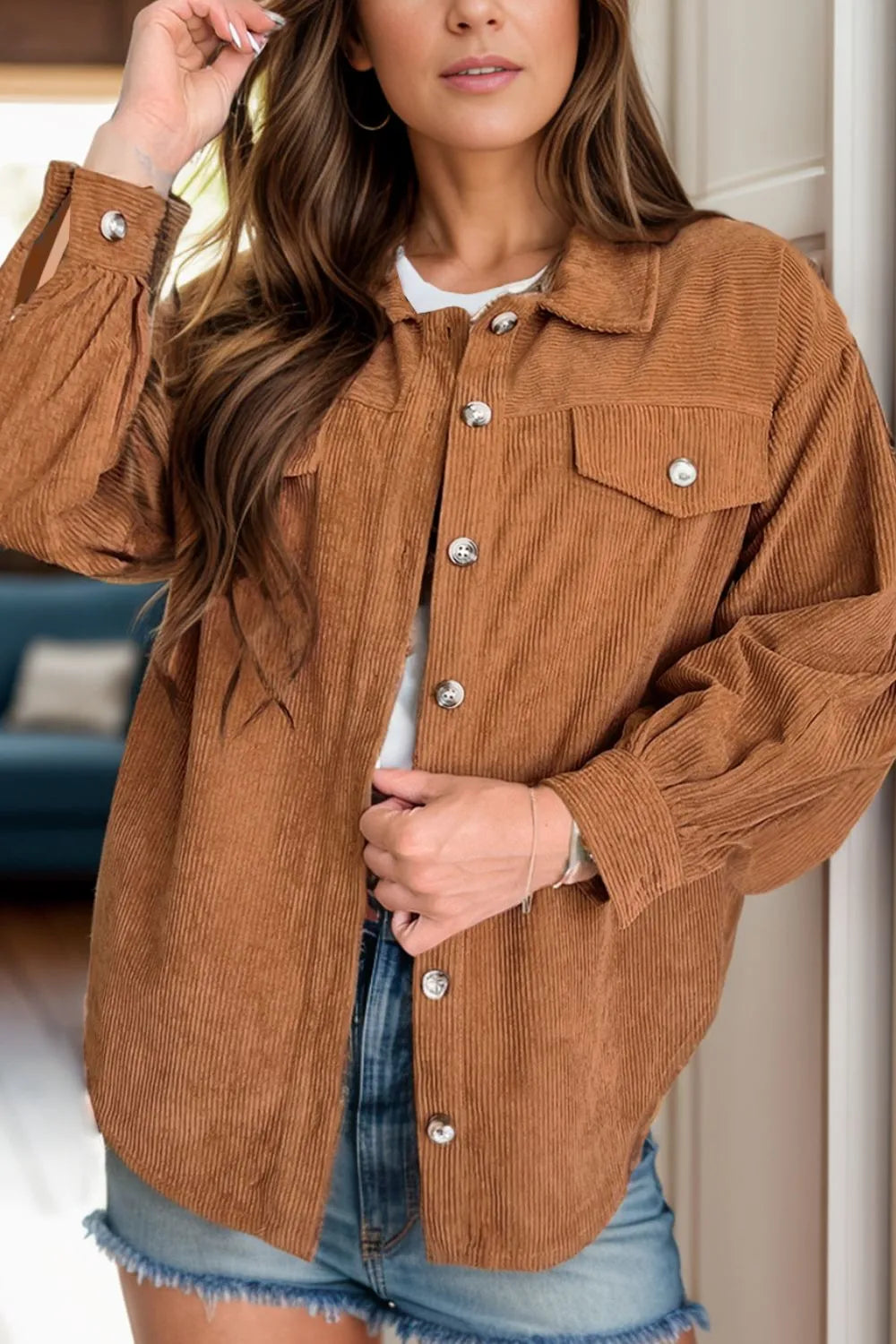 Miriam | Chaqueta con Bolsillos - Caramelo