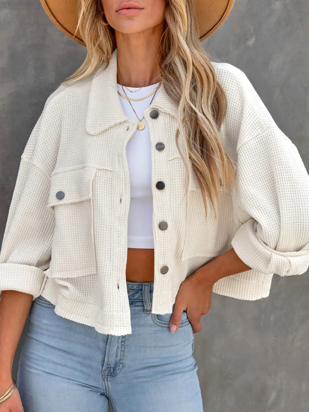 Carmen | Chaqueta Botonera Chic - Blanco