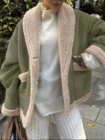 Consuelo | Chaqueta Cuello Estructurado - Moss
