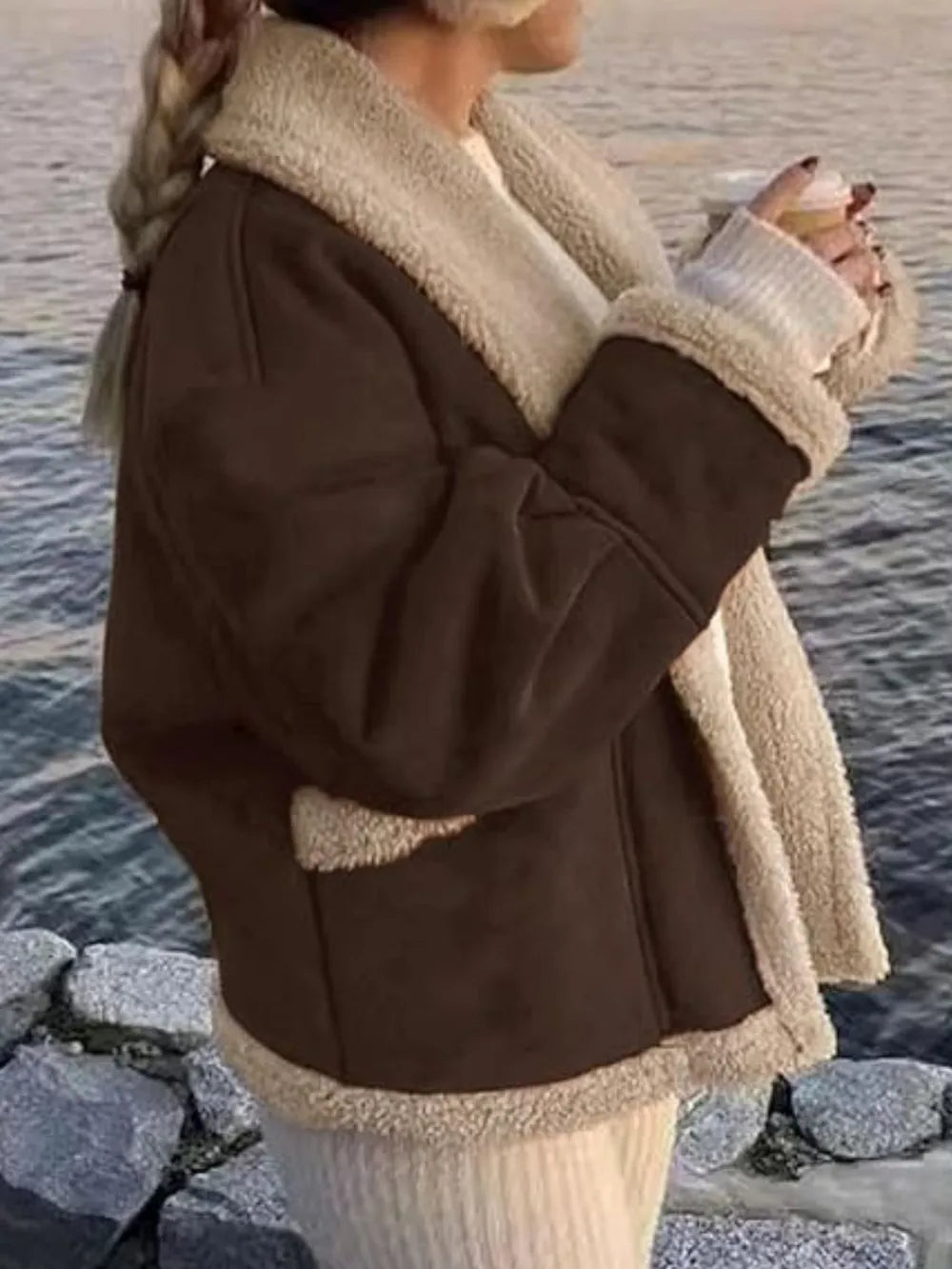 Consuelo | Chaqueta Cuello Estructurado - Ocre