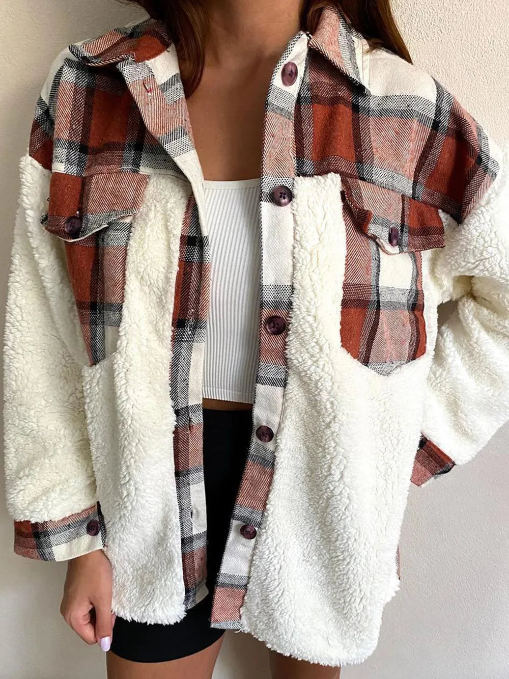 Isadora | Chaqueta Botonera Chic - Café