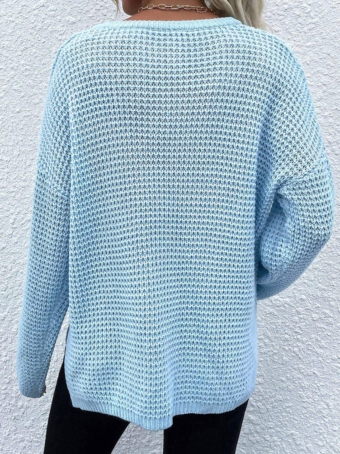 Bethany | Suéter Notched Manga Larga