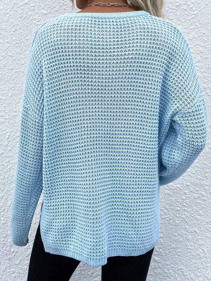 Bethany | Suéter Notched Manga Larga