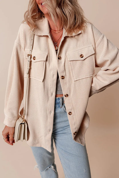 Irene | Chaqueta Hombro Caído - Beige