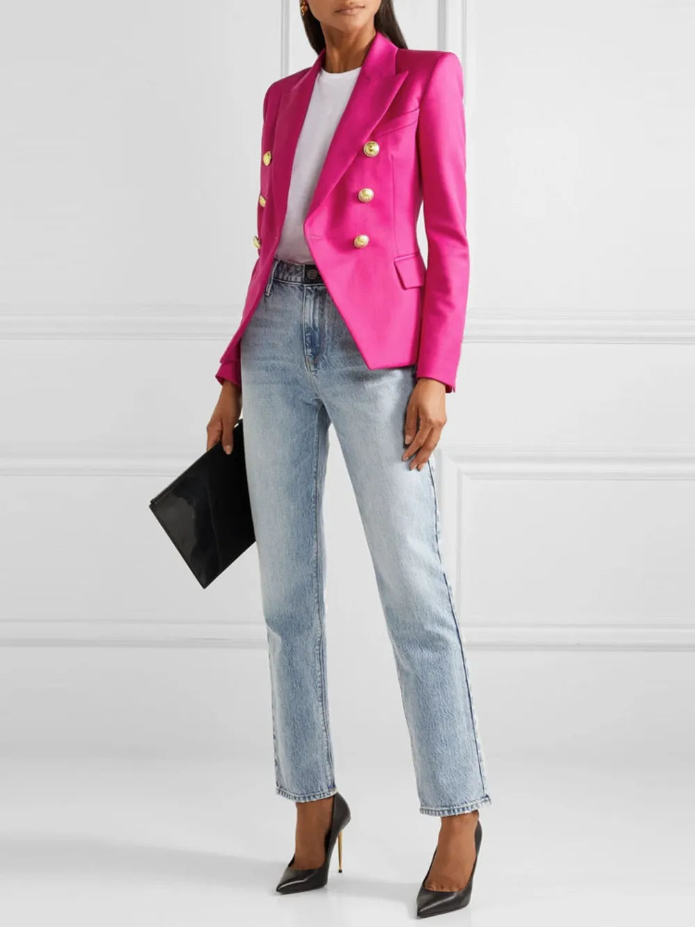 Celia | Blazer Manga Larga Cuello Solapa 2