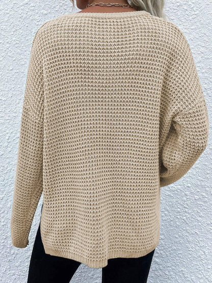 Bethany | Suéter Notched Manga Larga
