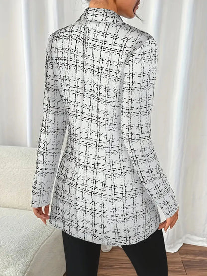 Katia | Blazer Tweed Doble Botonadura